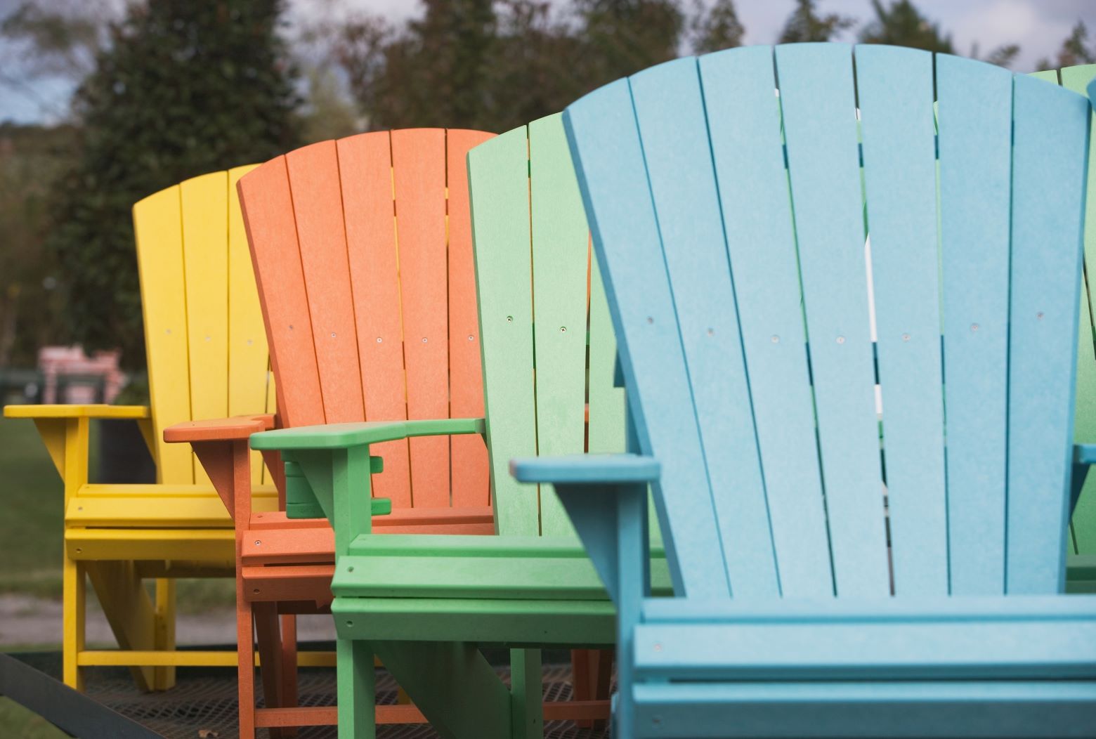 Colourful outdoor furniture